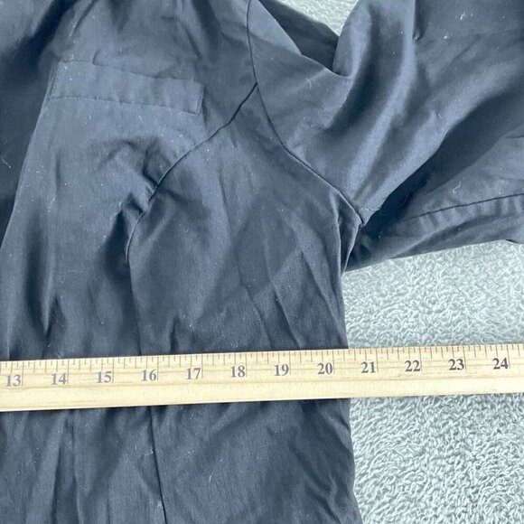 Black Torrid Womens Blazer Jacket Size 2 With Ruched Sleeves & Button 0090 - Picture 7 of 9